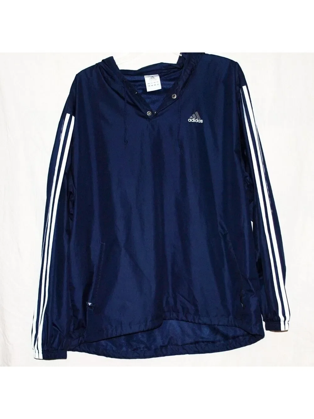 Adidas 1/4 Button Down Jacket Pullover Coat Windbreaker XL